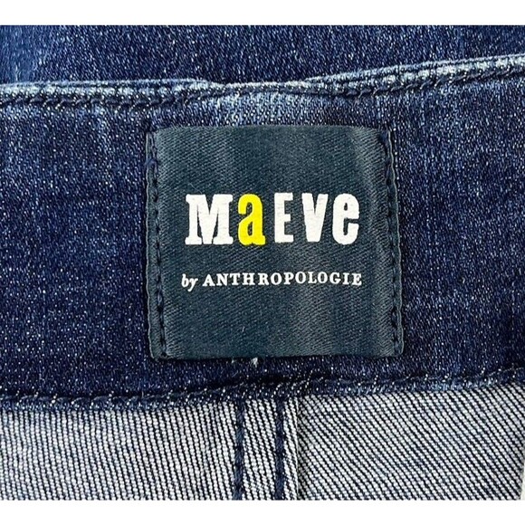 Maeve Jeans Womens 32x26 Palazzo Ultra Wide Leg Crop Culotte High Rise Boho Chic - Picture 7 of 10